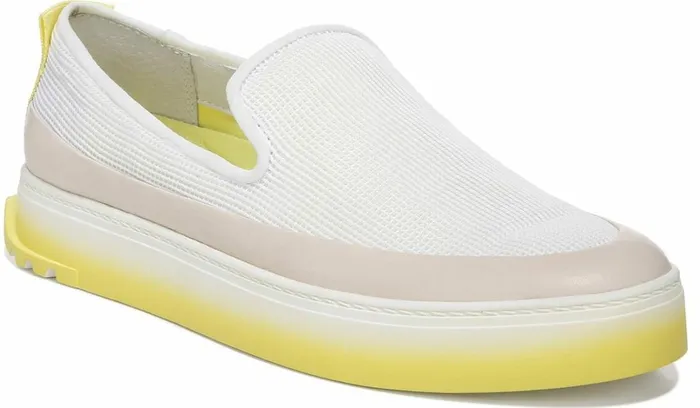 Flats Women Franco Sarto Sarto Debra 2 Platform Slip On Sneaker White Fabric