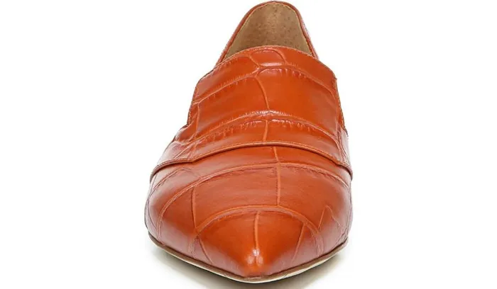 Flats Women Franco Sarto Sarto Toby D039Orsay Flat Dark Orange Leather