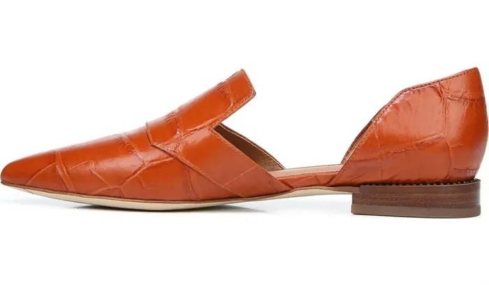 Flats Women Franco Sarto Sarto Toby D039Orsay Flat Dark Orange Leather