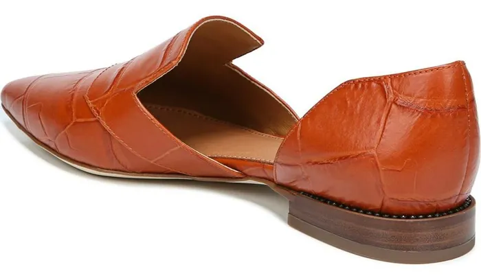 Flats Women Franco Sarto Sarto Toby D039Orsay Flat Dark Orange Leather