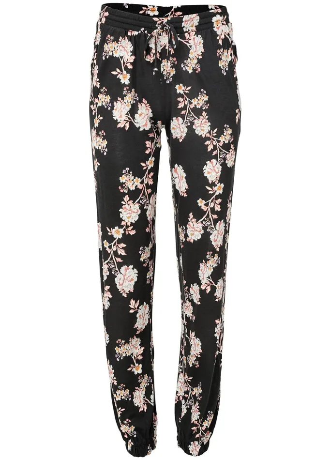 FLORAL PRINTED PANTS Black Women VENUS Bottoms