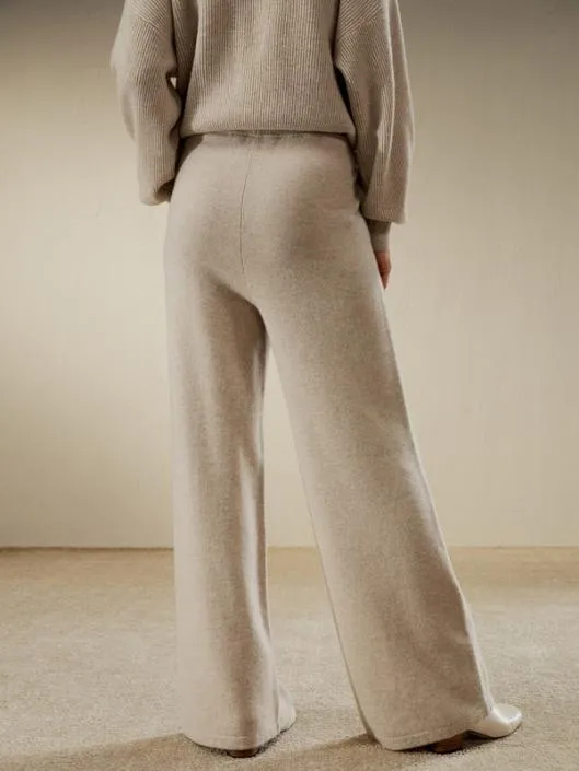 Fluid Cashmere Sweatpants Women Lilysilk Knitwear