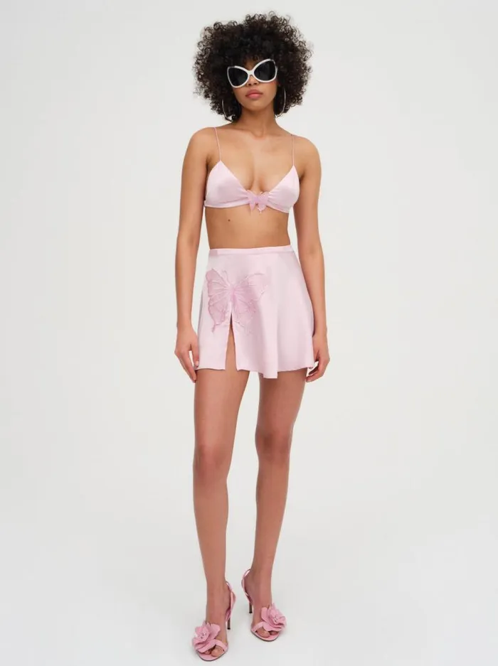 For Love and Lemons Bottoms Truette Mini Skirt Pink 8211 Women For Love and Lemons Bottoms Truette Mini Skirt Pink 8211 Women