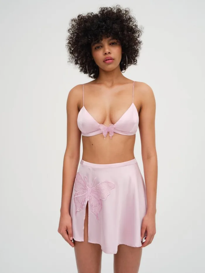 For Love and Lemons Bottoms Truette Mini Skirt Pink 8211 Women For Love and Lemons Bottoms Truette Mini Skirt Pink 8211 Women