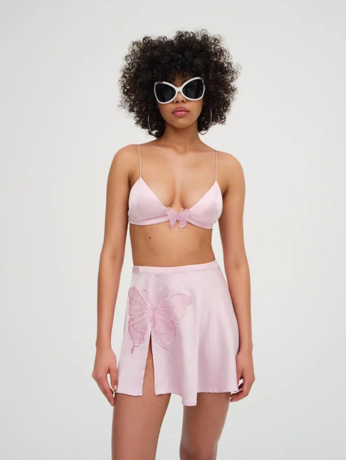 For Love and Lemons Bottoms Truette Mini Skirt Pink 8211 Women For Love and Lemons Bottoms Truette Mini Skirt Pink 8211 Women