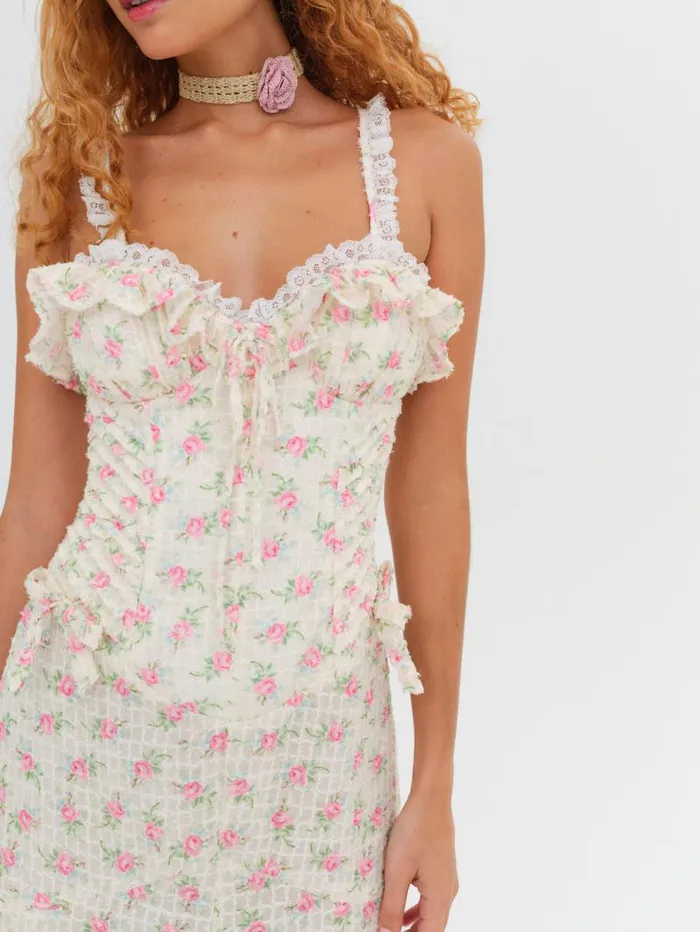 For Love and Lemons Dresses Amelia Maxi Dress Ivory 8211 Women