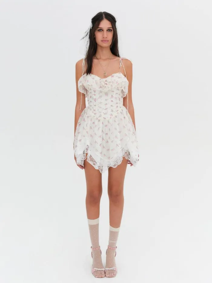 For Love and Lemons Dresses Amelia Mini Dress White 8211 Women For Love and Lemons Dresses Amelia Mini Dress White 8211 Women