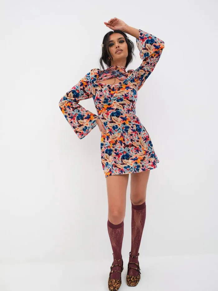 For Love and Lemons Dresses Blake Mini Dress Multi 8211 Women For Love and Lemons Dresses Blake Mini Dress Multi 8211 Women
