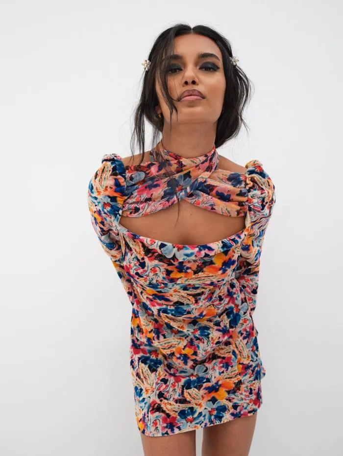 For Love and Lemons Dresses Blake Mini Dress Multi 8211 Women For Love and Lemons Dresses Blake Mini Dress Multi 8211 Women