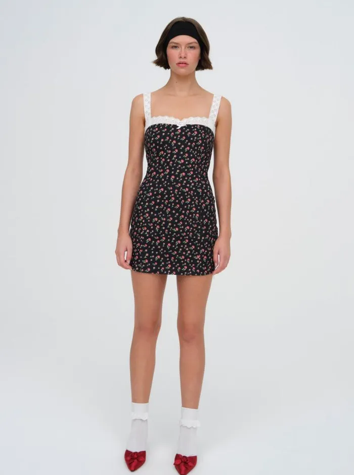 For Love and Lemons Dresses Camille Denim Mini Dress Black 8211 Women For Love and Lemons Dresses Camille Denim Mini Dress Black 8211 Women