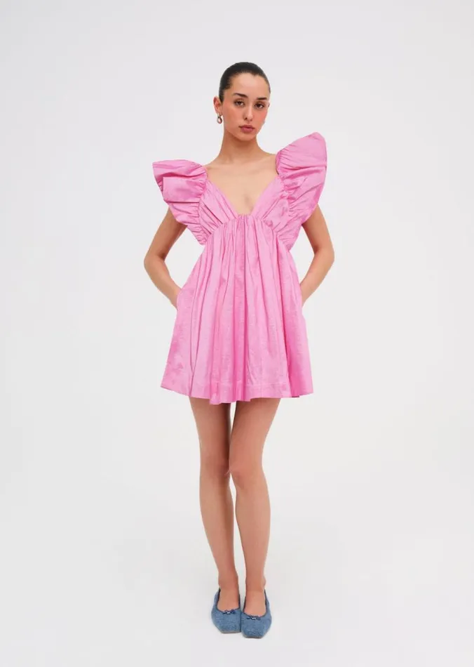 For Love and Lemons Dresses Clementine Mini Dress Pink 8211 Women