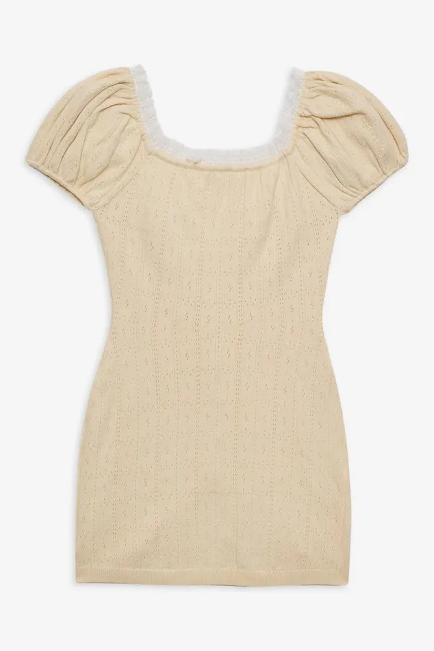 For Love and Lemons Dresses Daniela Knit Mini Dress Ivory 8211 Women For Love and Lemons Dresses Daniela Knit Mini Dress Ivory 8211 Women
