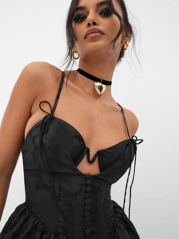 For Love and Lemons Dresses Faith Mini Dress Black 8211 Women