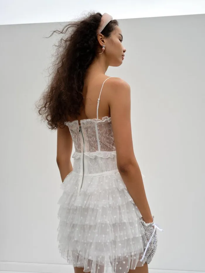 For Love and Lemons Dresses Jules Mini Dress White 8211 Women For Love and Lemons Dresses Jules Mini Dress White 8211 Women