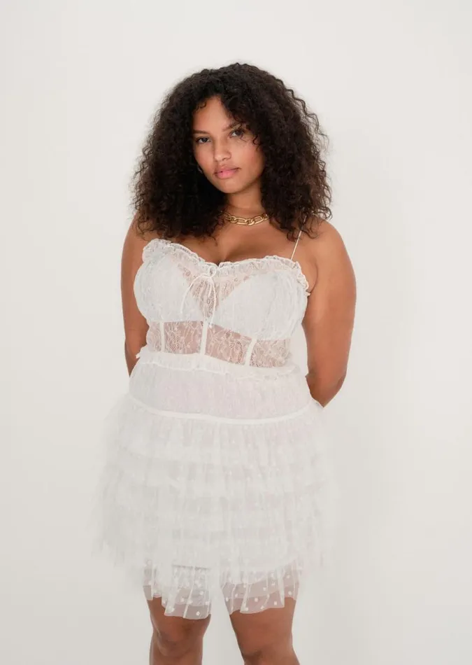 For Love and Lemons Dresses Jules Mini Dress White 8211 Women For Love and Lemons Dresses Jules Mini Dress White 8211 Women