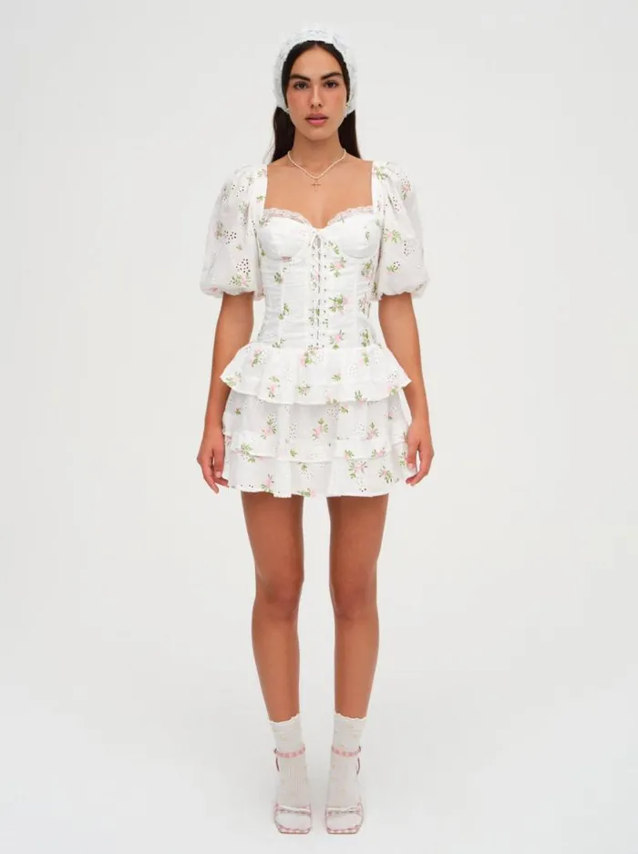 For Love and Lemons Dresses Kinsley Mini Dress White 8211 Women For Love and Lemons Dresses Kinsley Mini Dress White 8211 Women