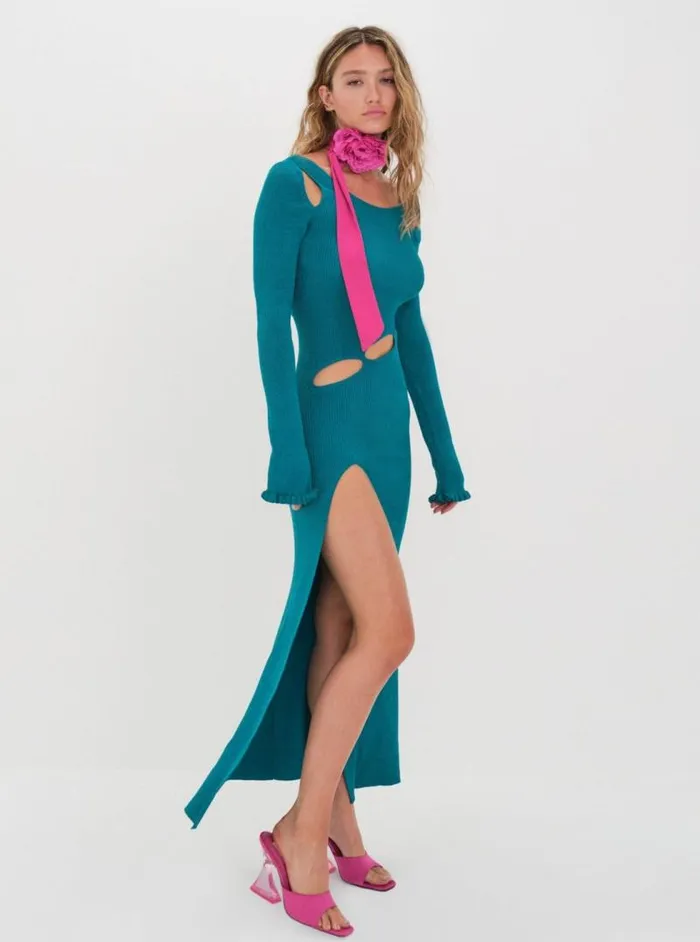 For Love and Lemons Dresses Lorelei Maxi Dress Blue 8211 Women