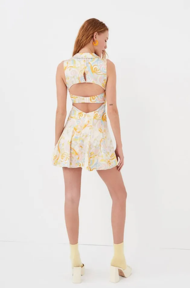 For Love and Lemons Dresses Marcia Mini Dress Yellow 8211 Women For Love and Lemons Dresses Marcia Mini Dress Yellow 8211 Women