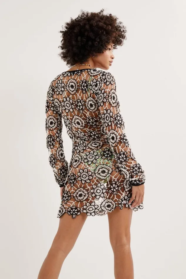 For Love and Lemons Knitwear Kaya Long Sleeve Mini Dress Black 8211 Women For Love and Lemons Knitwear Kaya Long Sleeve Mini Dress Black 8211 Women