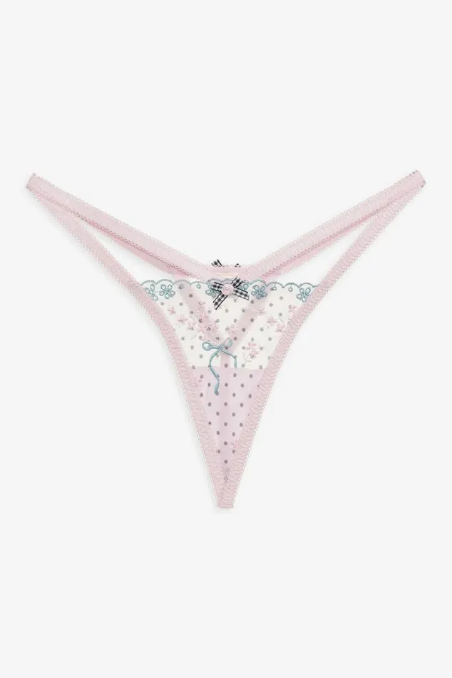 For Love and Lemons Lingerie Anya Thong Panty Pink 8211 Women For Love and Lemons Lingerie Anya Thong Panty Pink 8211 Women