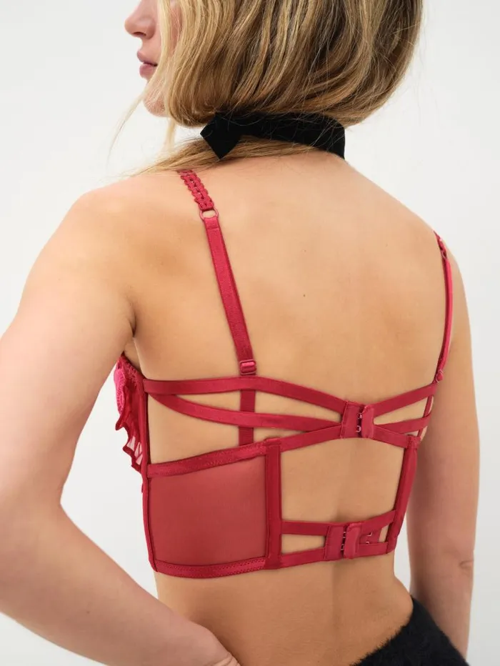 For Love and Lemons Lingerie Clara Bustier Red 8211 Women For Love and Lemons Lingerie Clara Bustier Red 8211 Women