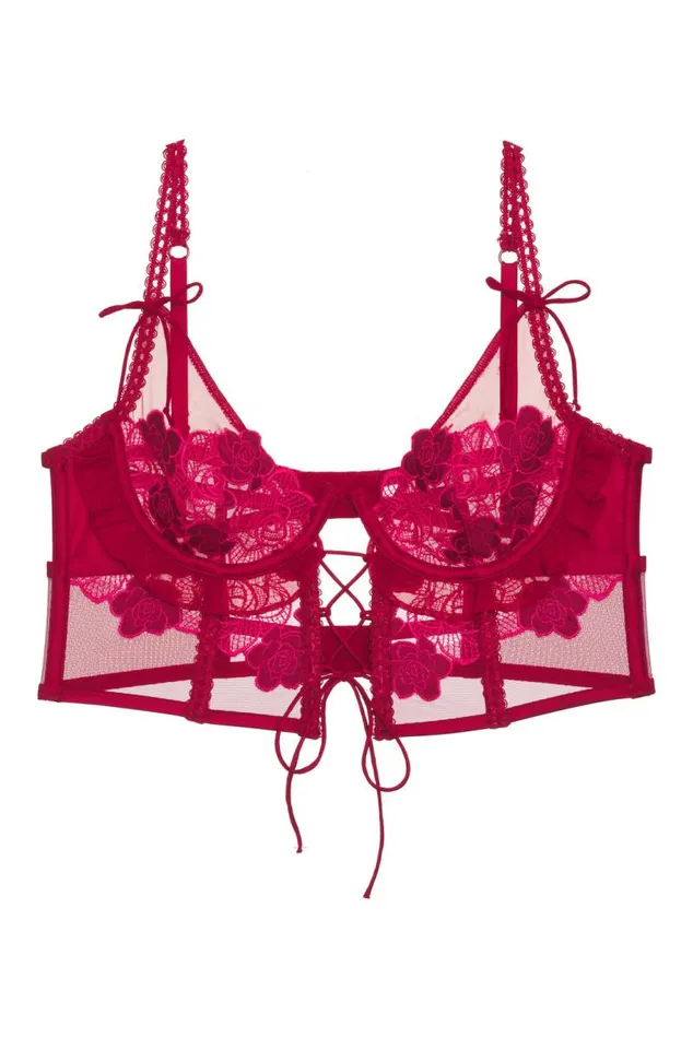 For Love and Lemons Lingerie Clara Bustier Red 8211 Women For Love and Lemons Lingerie Clara Bustier Red 8211 Women