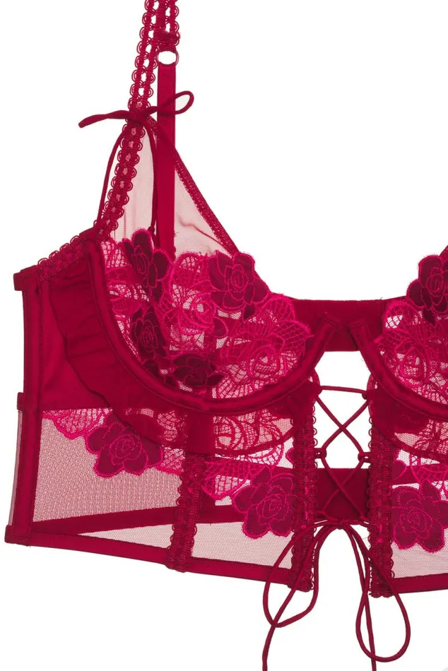For Love and Lemons Lingerie Clara Bustier Red 8211 Women For Love and Lemons Lingerie Clara Bustier Red 8211 Women