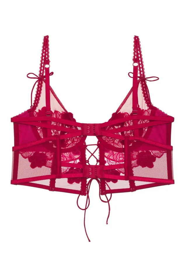 For Love and Lemons Lingerie Clara Bustier Red 8211 Women For Love and Lemons Lingerie Clara Bustier Red 8211 Women