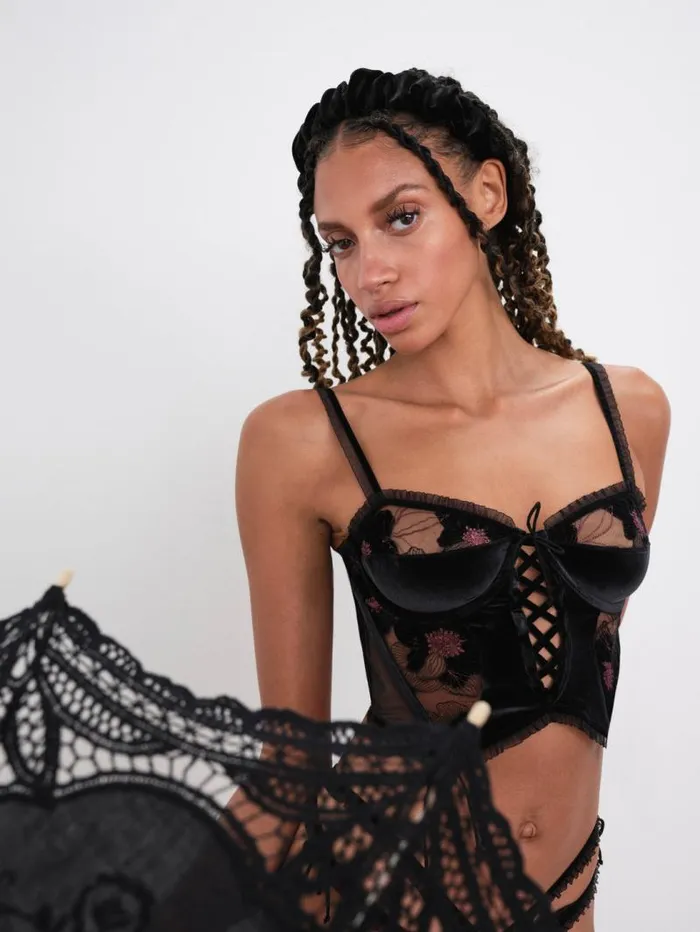 For Love and Lemons Lingerie Margot Bustier Black 8211 Women