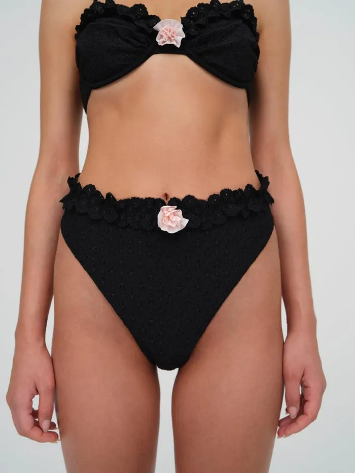 For Love and Lemons Swim Clove Highwaist Bikini Bottom Black 8211 Women