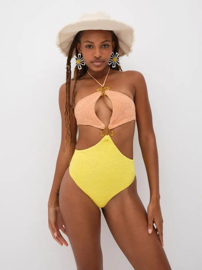 For Love and Lemons Swim Sonny One Piece Yellow 8211 Women For Love and Lemons Swim Sonny One Piece Yellow 8211 Women