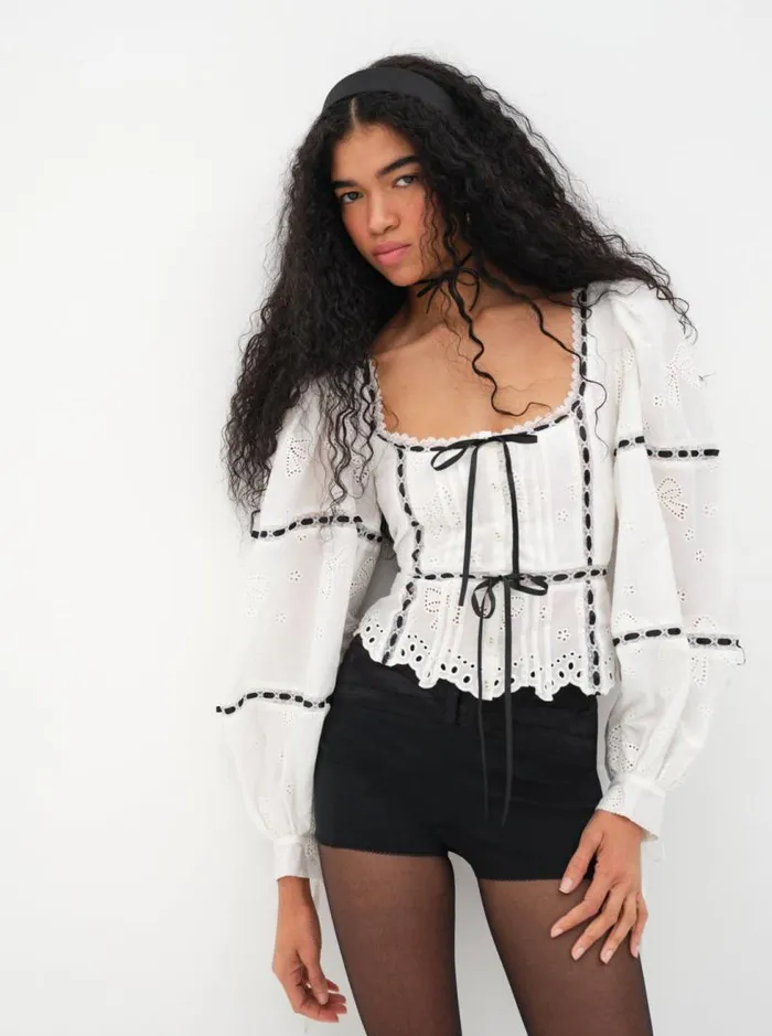 For Love and Lemons Tops Rowan Top White 8211 Women
