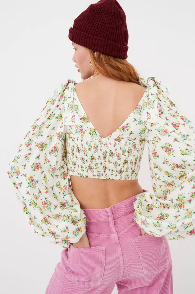 For Love and Lemons Tops Tanya Crop Top White 8211 Women For Love and Lemons Tops Tanya Crop Top White 8211 Women
