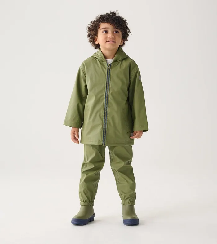 Forest Green Kids Rain Pants Hatley