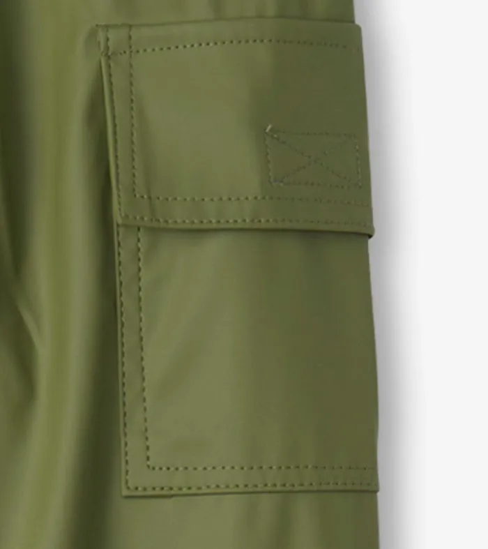 Forest Green Kids Rain Pants Hatley