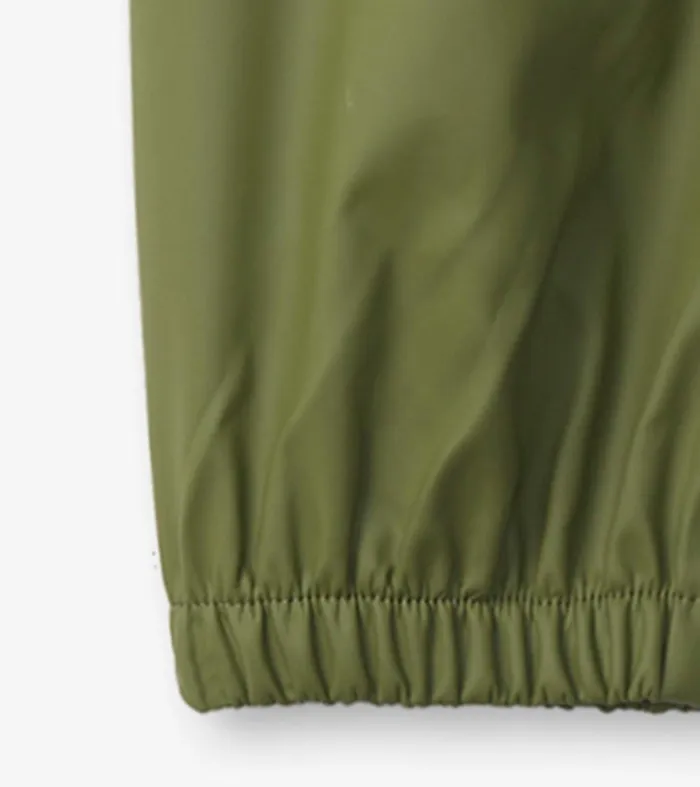 Forest Green Kids Rain Pants Hatley