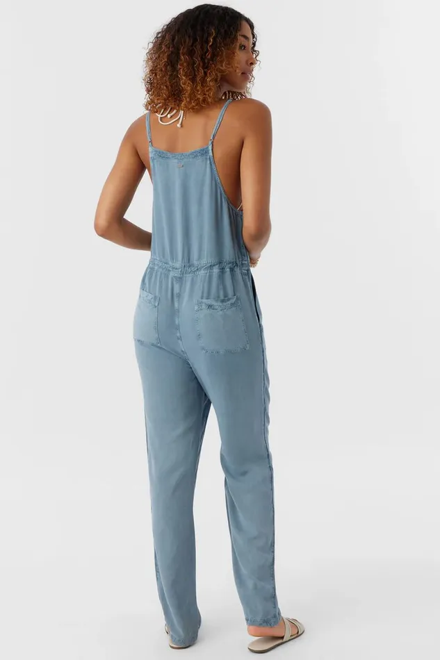 FRANCINA TWILL JUMPSUIT Slate Women O039NEILL Clothing