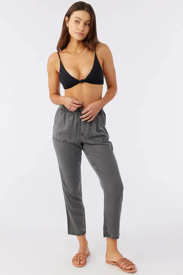 FRANCINA TWILL PANTS Black Women O039NEILL Clothing