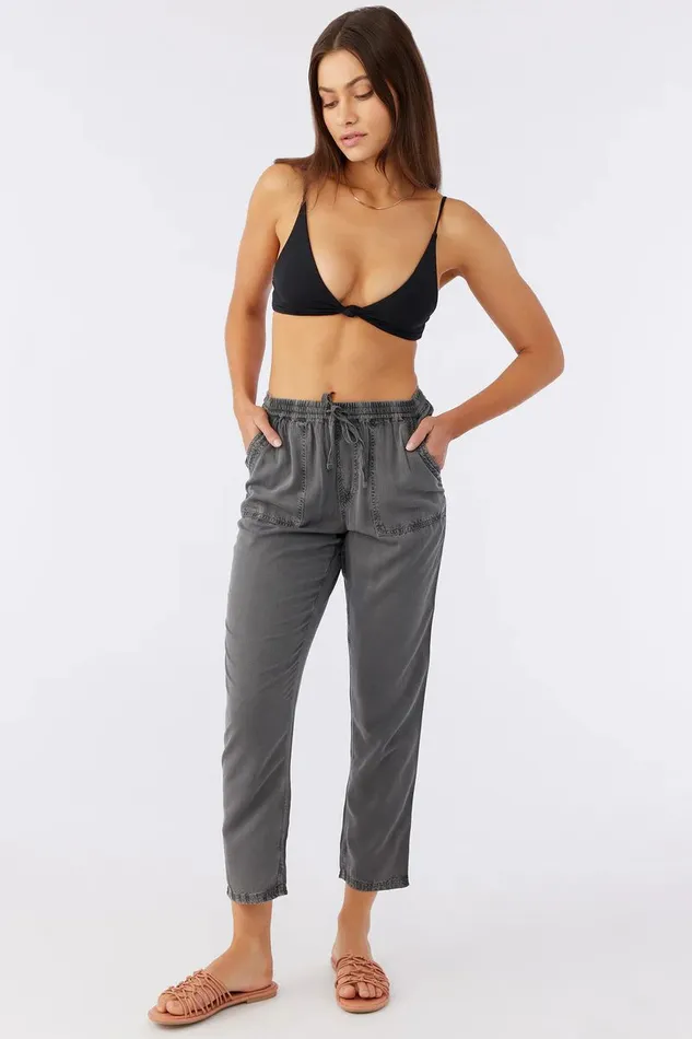 FRANCINA TWILL PANTS Black Women O039NEILL Clothing