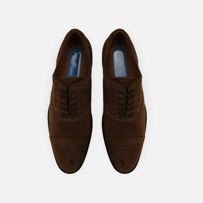 Futurepod Cap Toe Suede Oxford With The Rebound System Ip Tobacco Men Kenneth Cole Dress