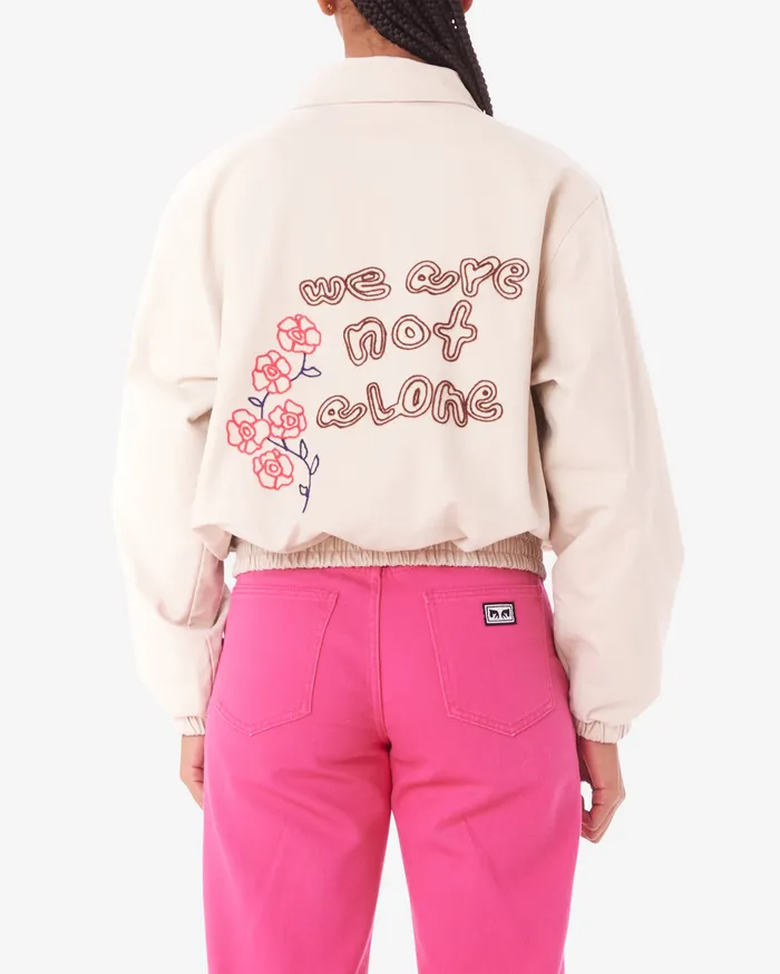 GARDEN BLOUSON JACKET Silver Grey JACKETS OBEY Clothing Women