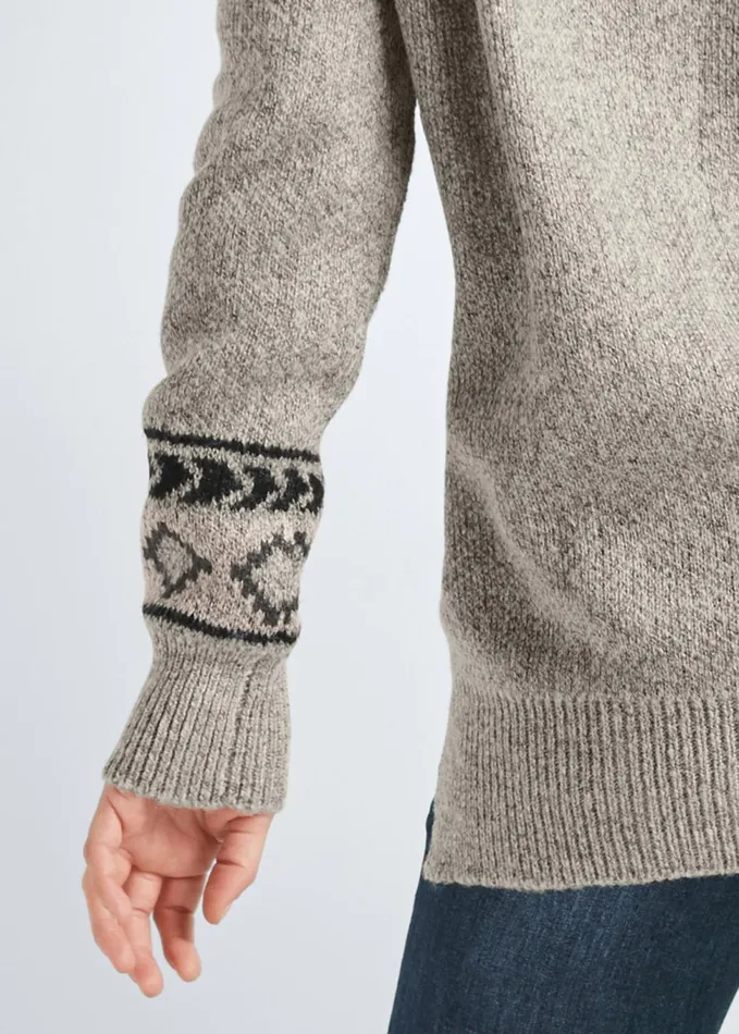 GEOMETRIC PRINTED SWEATER Grey Multi Women VENUS Pullover