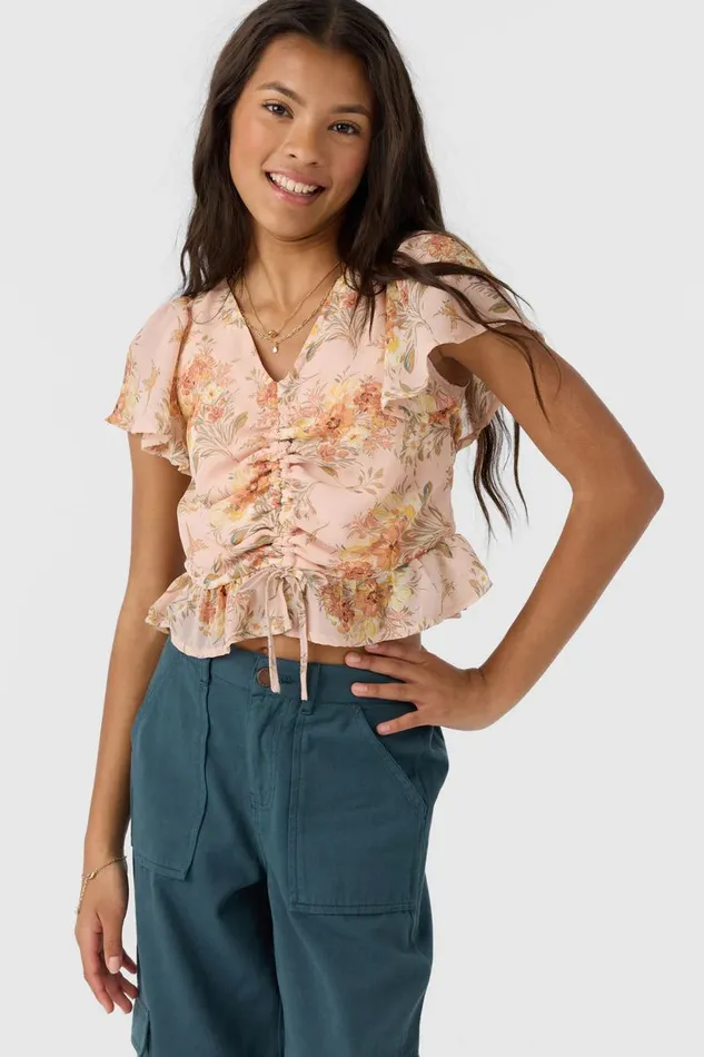 GIRL039S MAY TOP Rose Dust Kids O039NEILL Girl039S Clothing