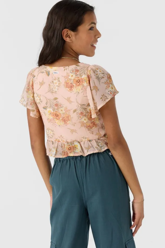 GIRL039S MAY TOP Rose Dust Kids O039NEILL Girl039S Clothing