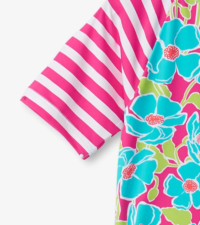 Girls Floating Poppies OnePiece Rashguard Hatley