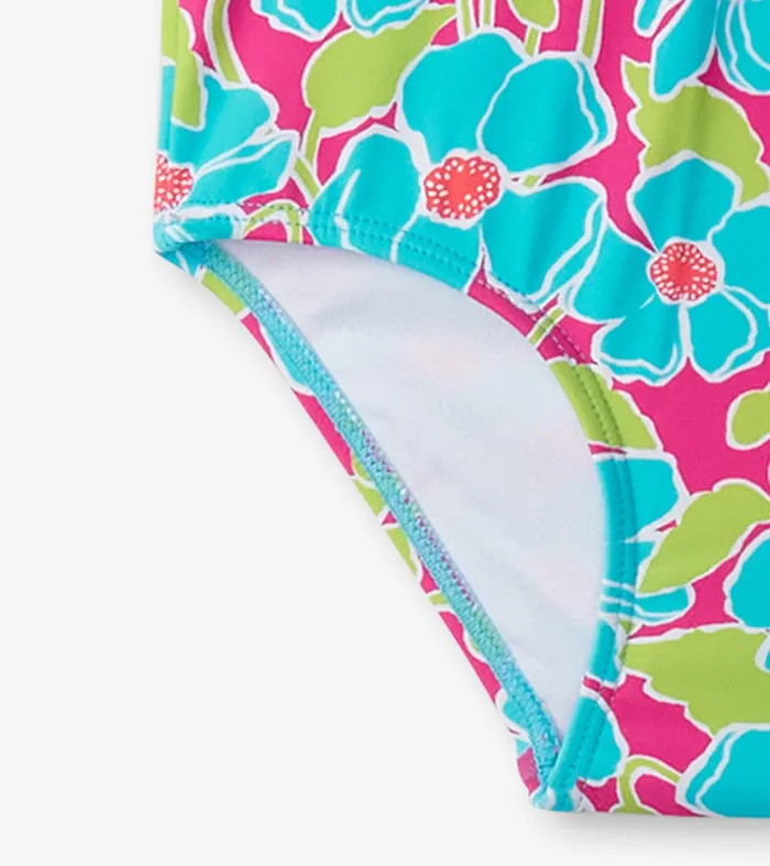 Girls Floating Poppies OnePiece Rashguard Hatley