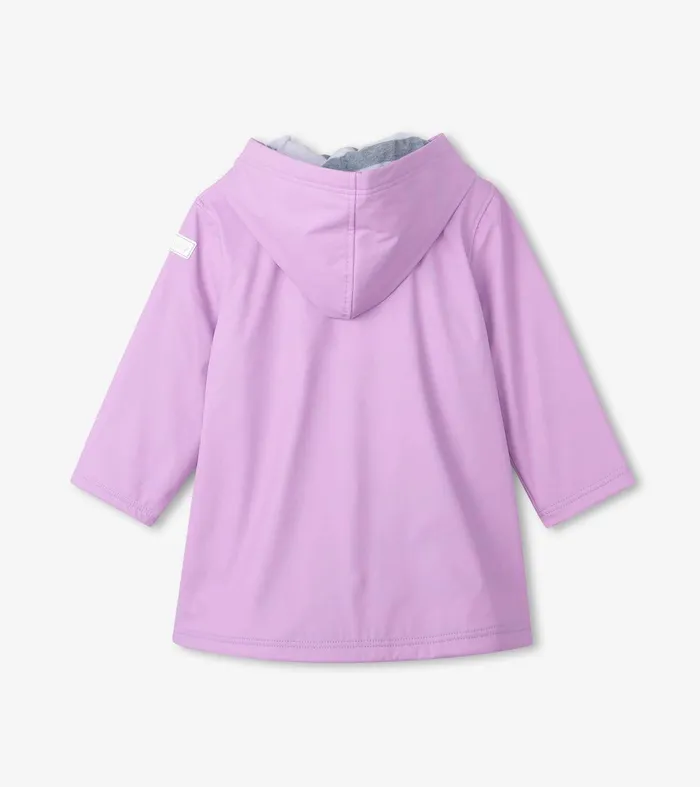 Girls Lilac ButtonUp Rain Jacket Hatley