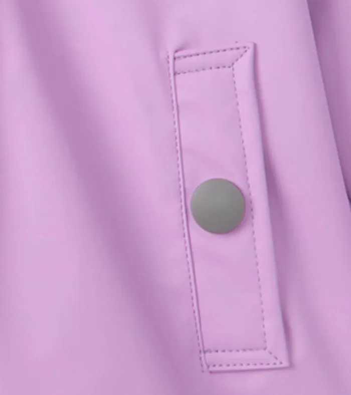 Girls Lilac ButtonUp Rain Jacket Hatley