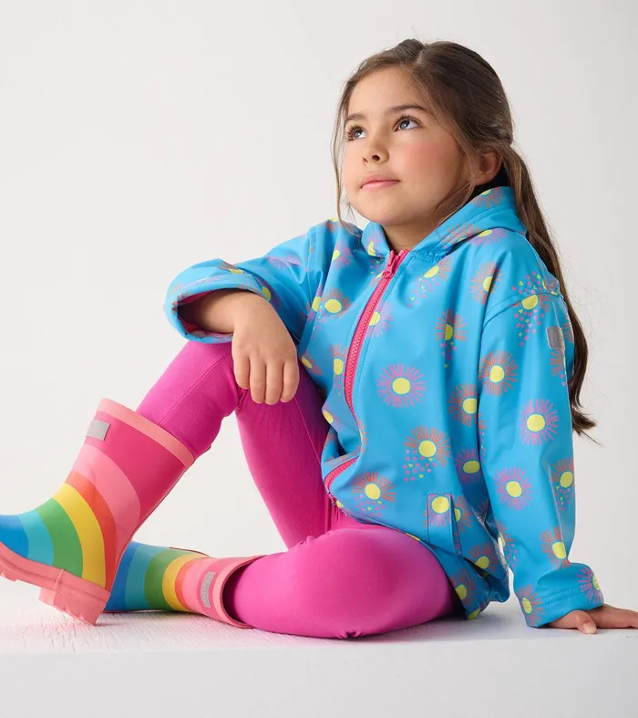 Girls Sunrays ZipUp Rain Jacket Hatley