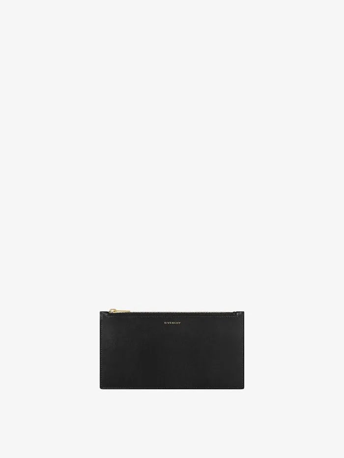 Givenchy 4G Flat Pouch In Leather Black Women Wallets and Card Holders